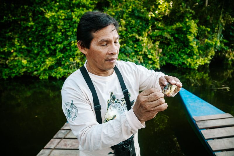 Guide Luis - The Rainforest Expeditions guides really show you all corners of the Amazon jungle in Tambopata Peru, and even more than that.