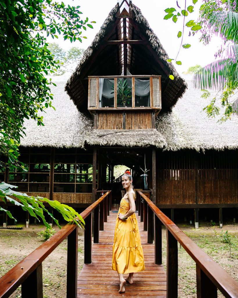 Deborah at Refugio Amazonas - one of the jungle lodges of Rainforest Expeditions in Tambopata Peru.