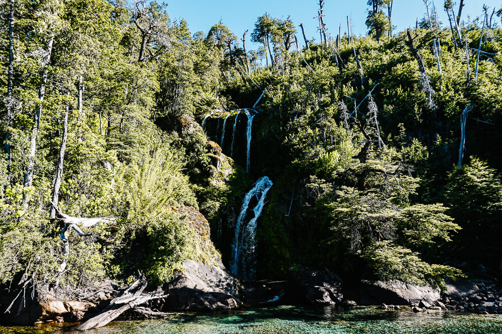 Waterfalls - Bariloche, one of the places to visit in Argentina if you are into nature and outdoor activities.