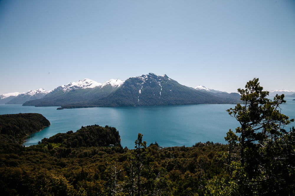 View of Nahuel Huapi lake, one of the best things to do in Bariloche Argentina.