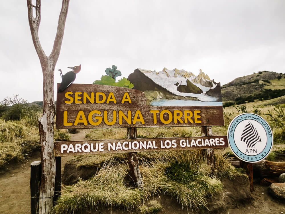 Start of trekking to Laguna Torre.