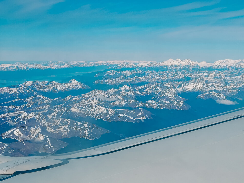 Ushuaia vanuit de lucht.