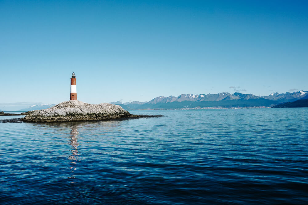 Les Eclaires, the end of the world lighthouse - one of the best things to do during your one day in Ushuaia itinerary is a trip on the Beagle channel.