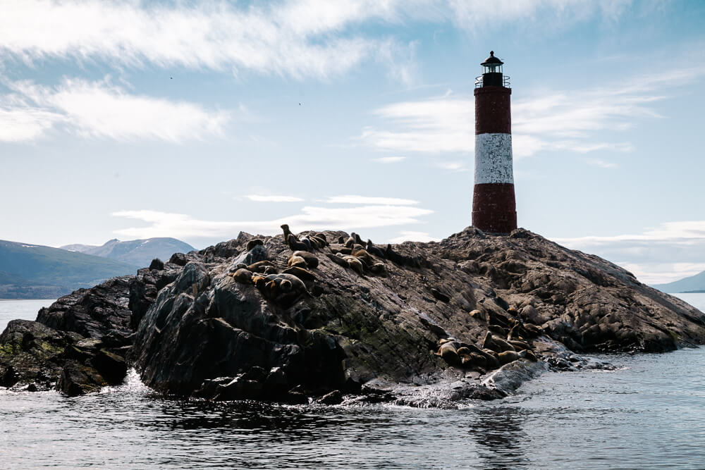Lighthouse Les Eclaires - one of the top things to do in is a trip on the Beagle Channel - discover it in my Ushuaia travel guide.