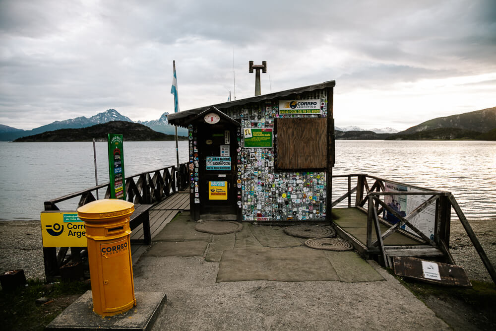 In this isolated place in Ushuaia there is also a special post office, "the end of the world post office" where you can send a post-card and have a stamp put in your passport.