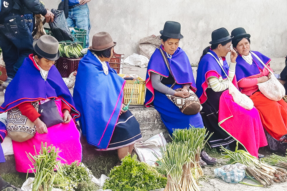 Visiting the local market in Silvia is one of the best things to do in the surroundings of Popayan in Colombia.