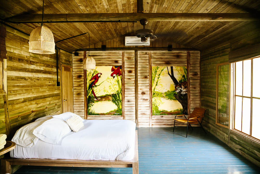 Kamers bij Ankua Eco Hotel Usiacuri Colombia - de boomhut suite.