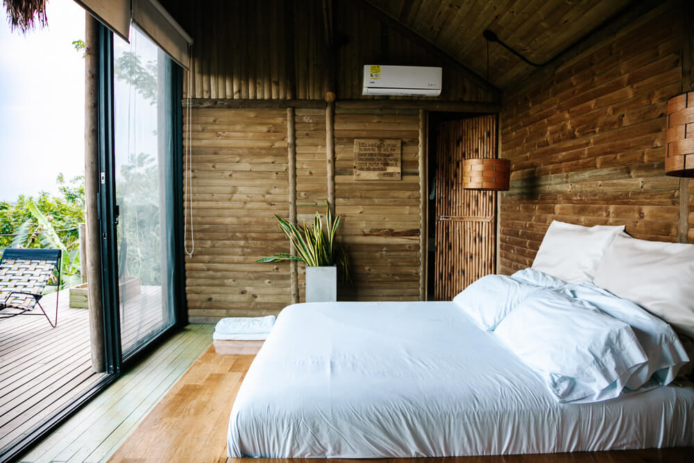 Kamers bij Ankua Eco Hotel Usiacuri, een van de eerste duurzame hotels in Atlantico Colombia.