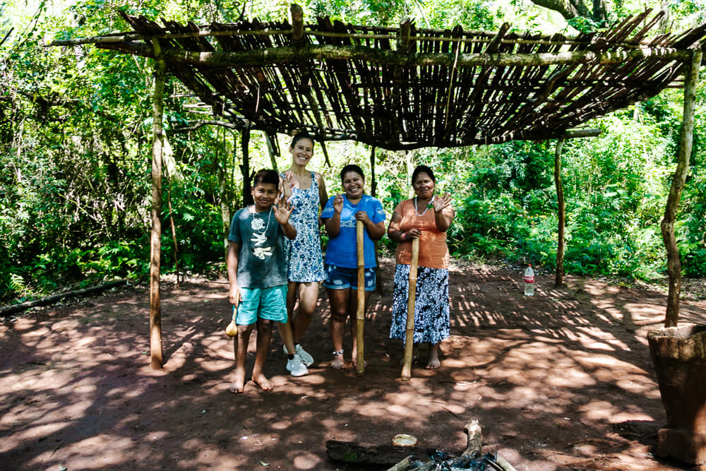 Een Guaraní community.  