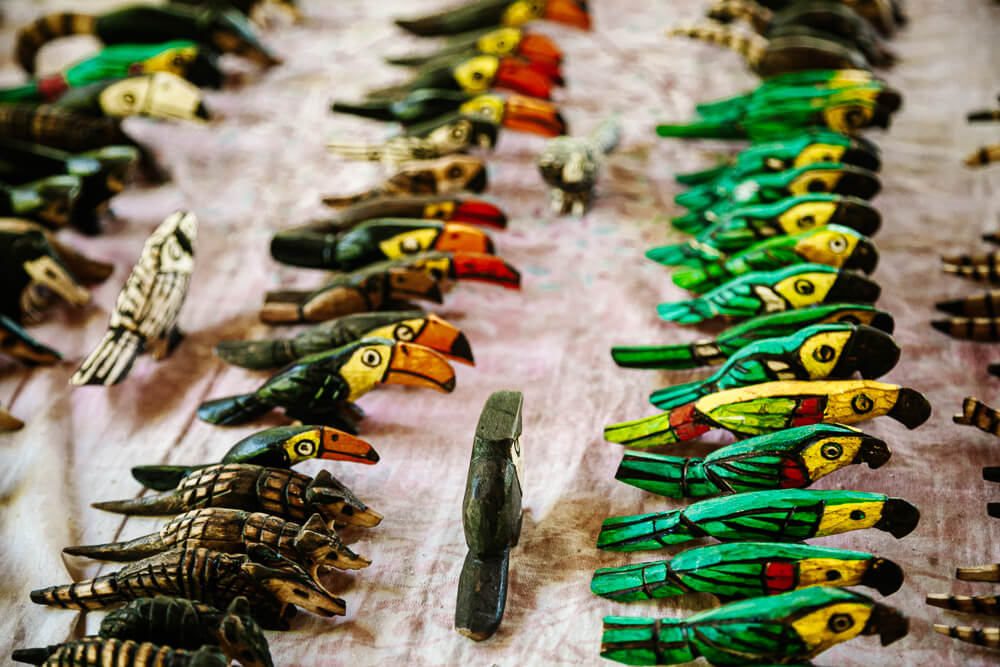 Handwerk van de Guaraní community.  
