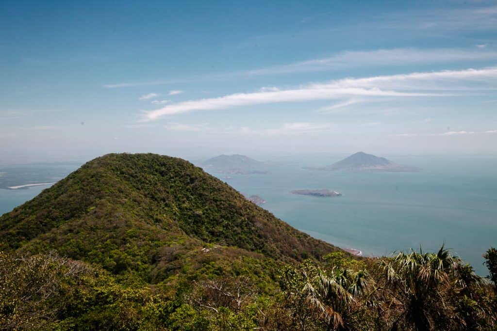 View of the Conchagua - an inactive stratovolcano located in La Union, southeastern El Salvador near the border with Nicaragua. 