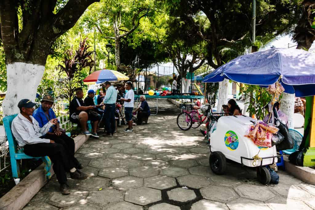 Plaza of Juayua.