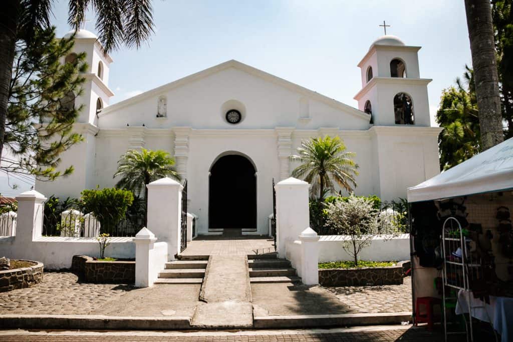 Church of Nahuizalco - one of the villages along La Ruta de las Flores in El Salvador.