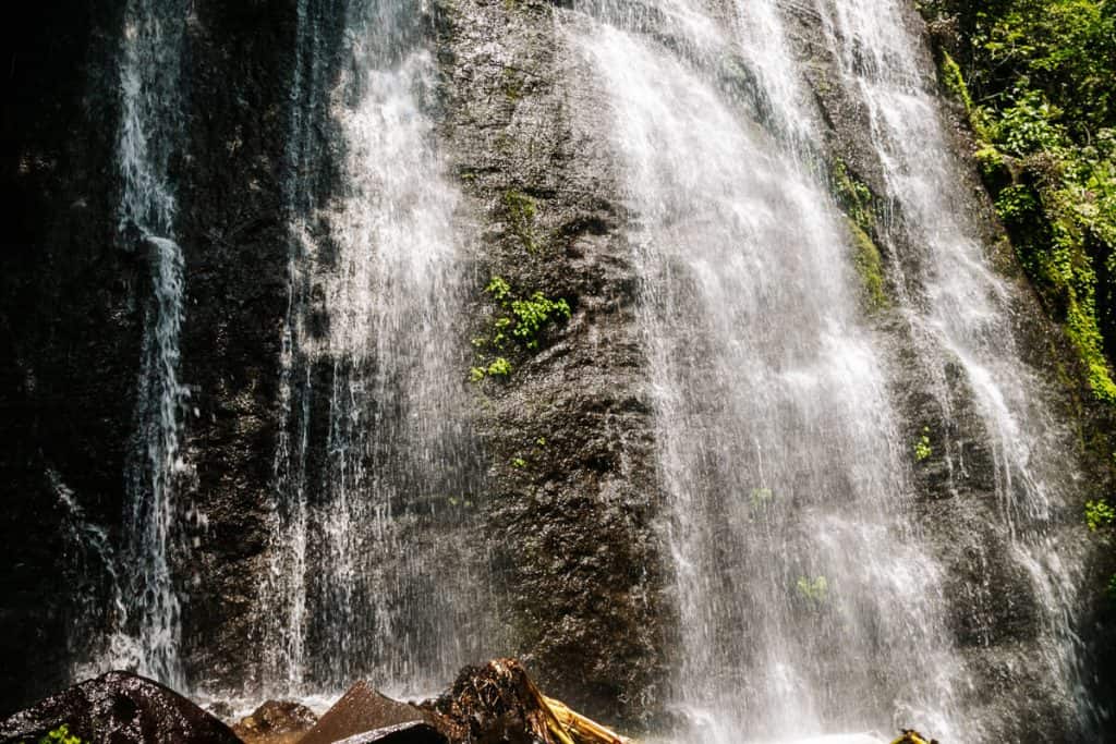 Watervallen van La Ruta de las siete cascadas.