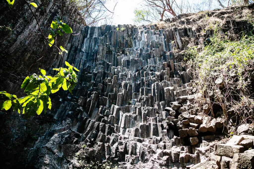 Los Tercios waterval, een van de bezienswaardigheden in Suchitoto El Salvador.