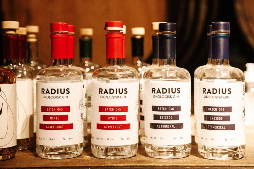 Radius Distillery has been working with fallen and surplus apples from the area. These apples are used for the production of apple wines, gin and brandy.