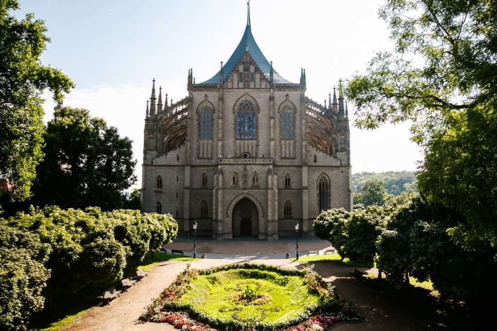 Saint Barbara Cathedral in Kutna Hora, located in the Prague surroundings.