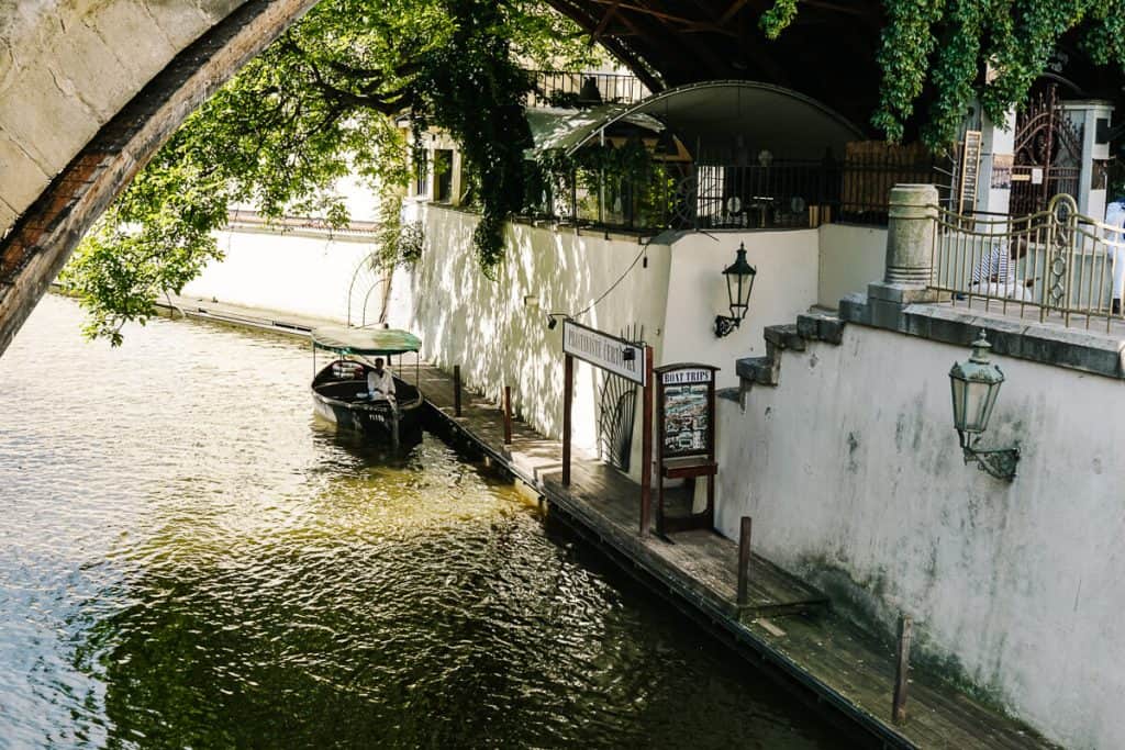 Kanalen van het Prague Venice district.