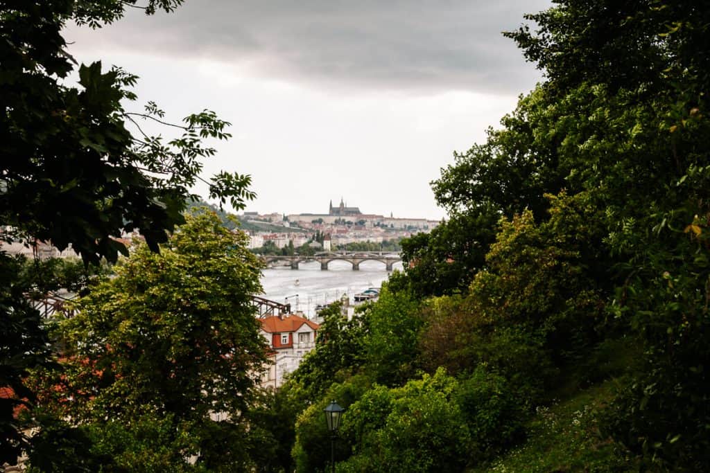 View of Vyšehrad fortress.