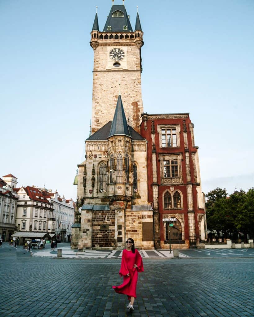 The Town Hall Aquare is one of the best Prague Instagram spots to use for your photos.