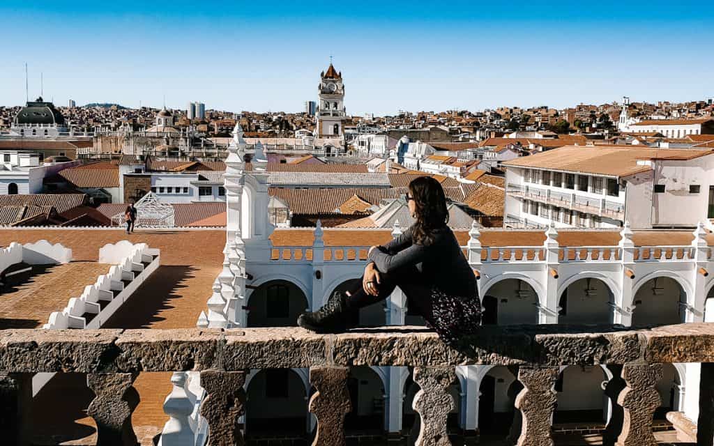 Een van de top bezienswaardigheden en tevens mijn favoriete plek in Sucre Bolivia is het Convento de San Felipe Neri, een 17e eeuws klooster dat tegenwoordig een basisschool is. 