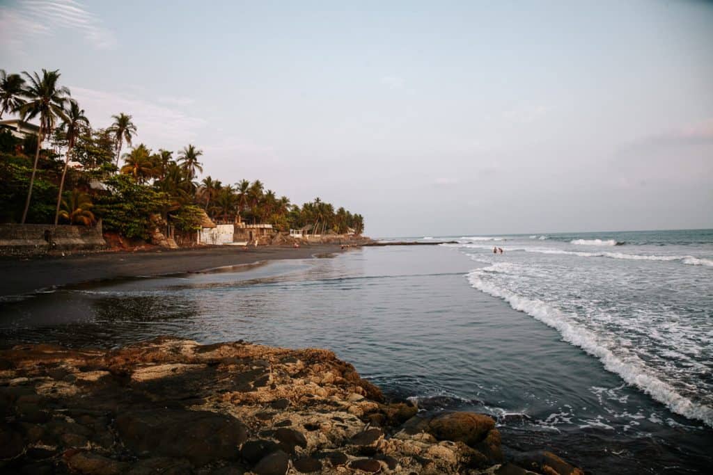 El Zonte beach in El Salvador.