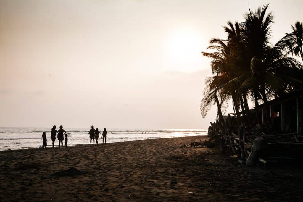 Strand El Zonte in El Salvador.