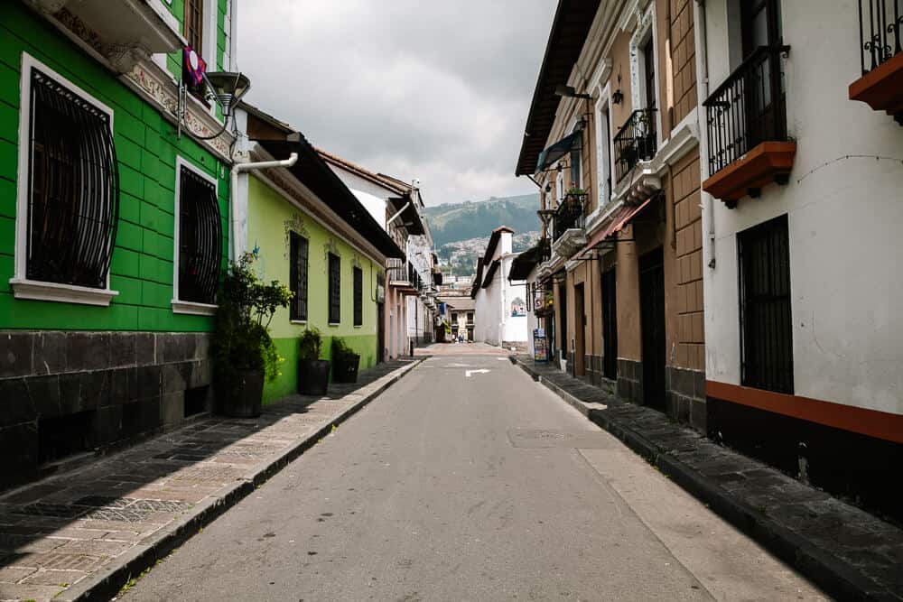 San Marcos district in the historic center of Quito.