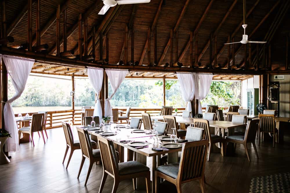 Restaurant at La Selva Jungle Lodge.