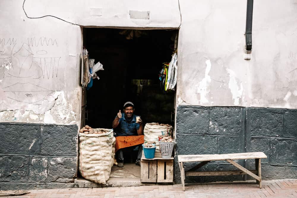 San Roque buurt in Quito.