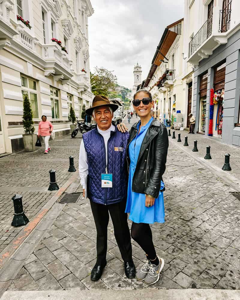 Deborah tijdens “Live Quito Like a Local tour”.