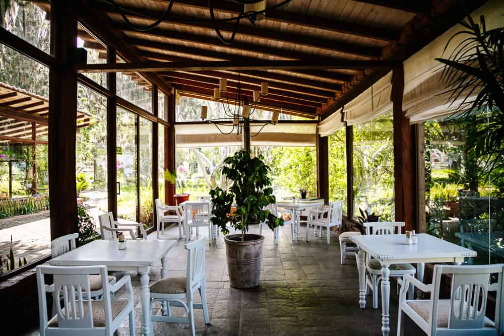 Hacienda Piman beschikt over een groot restaurant wat stijlvol is ingericht.