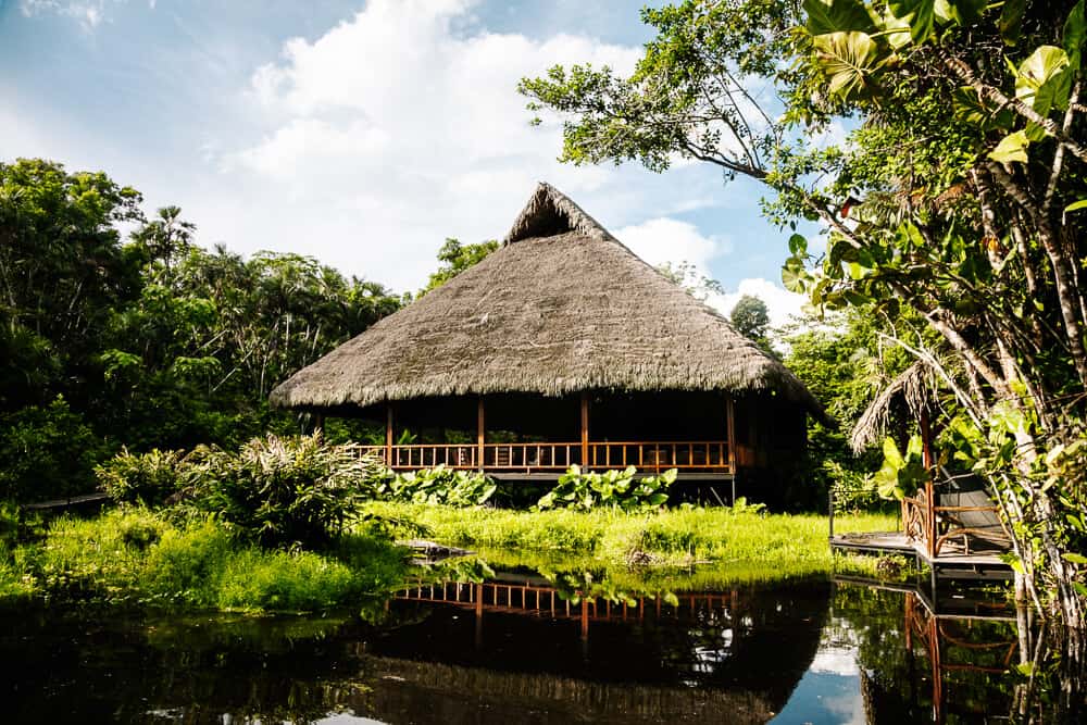 Discover Sacha Lodge, situated by the Pilchicocha lake, near Coca, a place to explore the Amazon of Ecuador in a luxurious and comfortable way.