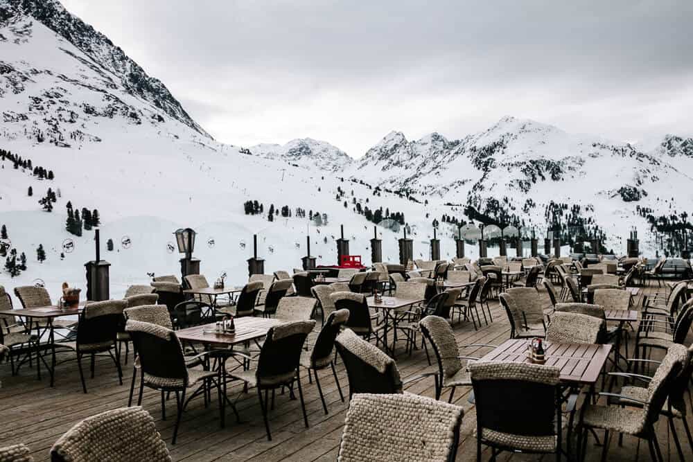 Terras van Restaurant Dorfstadl.