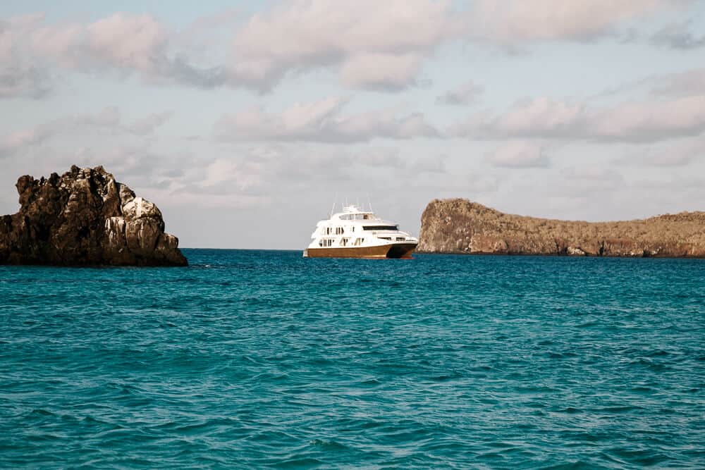 The best way to experience the Galapagos Islands in Ecuador is by taking a cruise.