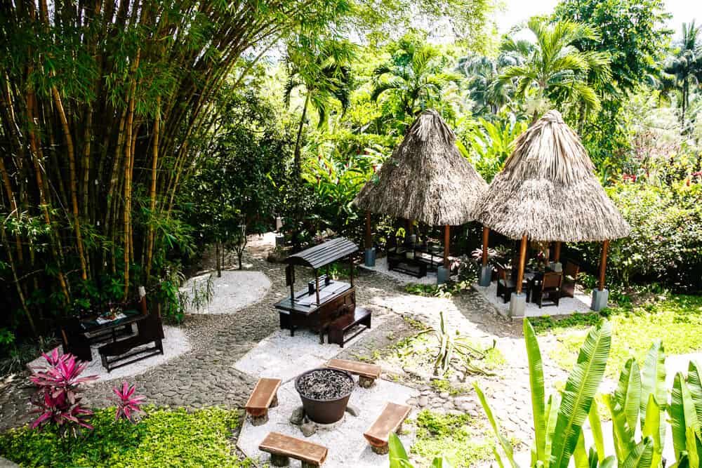 Restaurant van The Rainforest Lodge at Sleeping Giant in Belize.