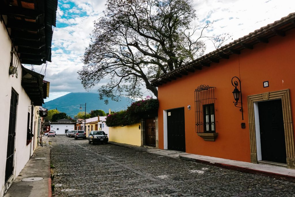 Colorful streets in Guatemala.