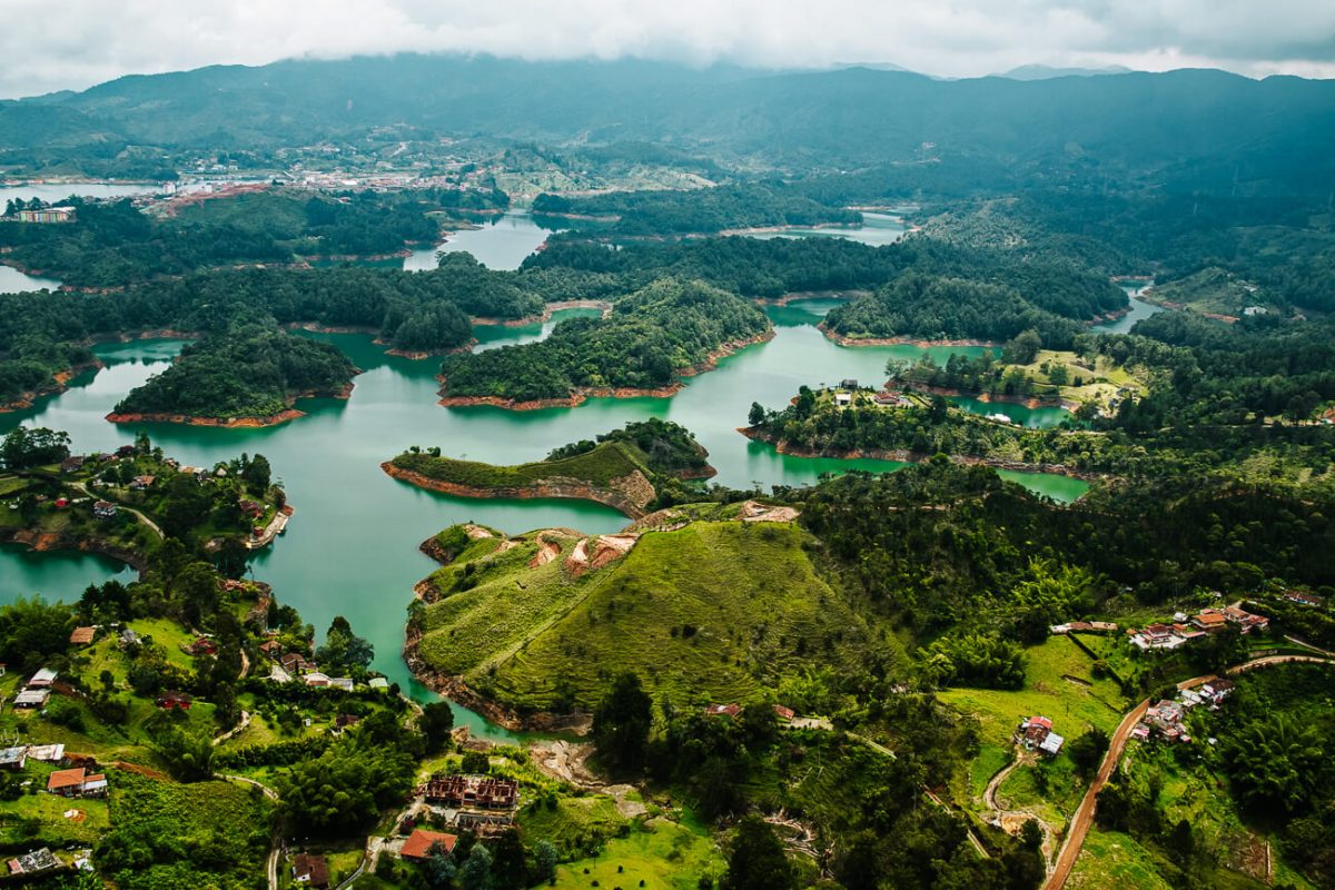 View from Peñol de Guatape.