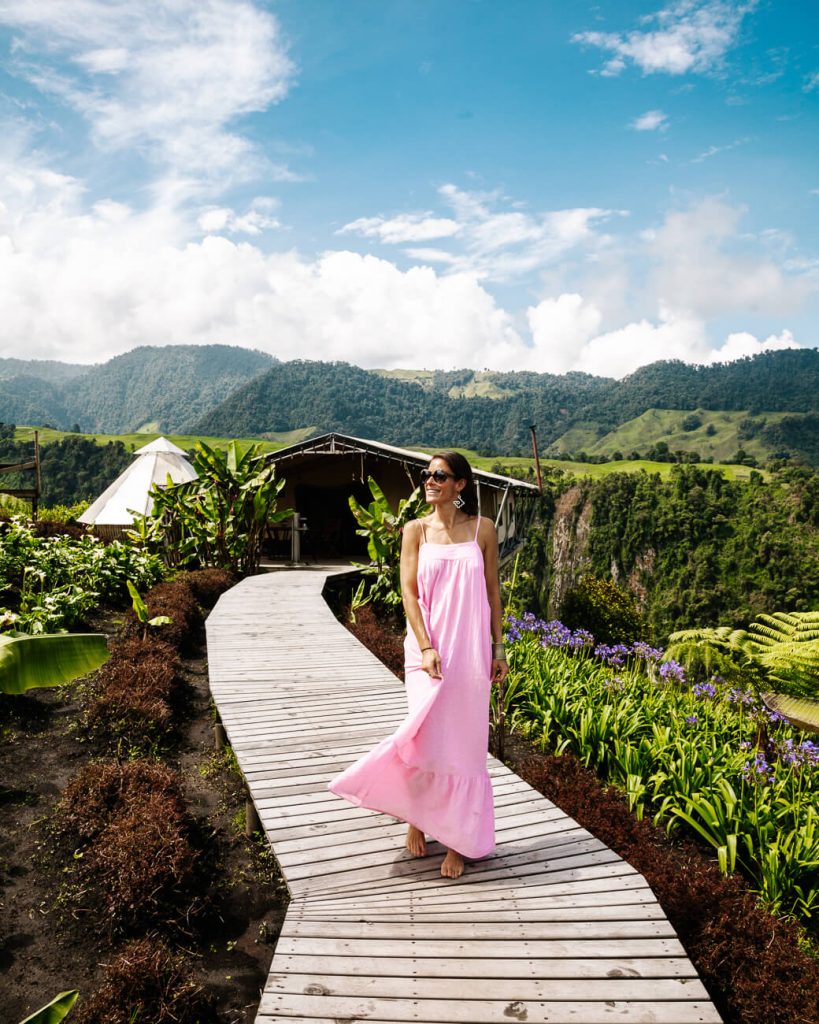 deborah at el nido del condor ecolodge, one of the best places to stay in the coffee region in Colombia