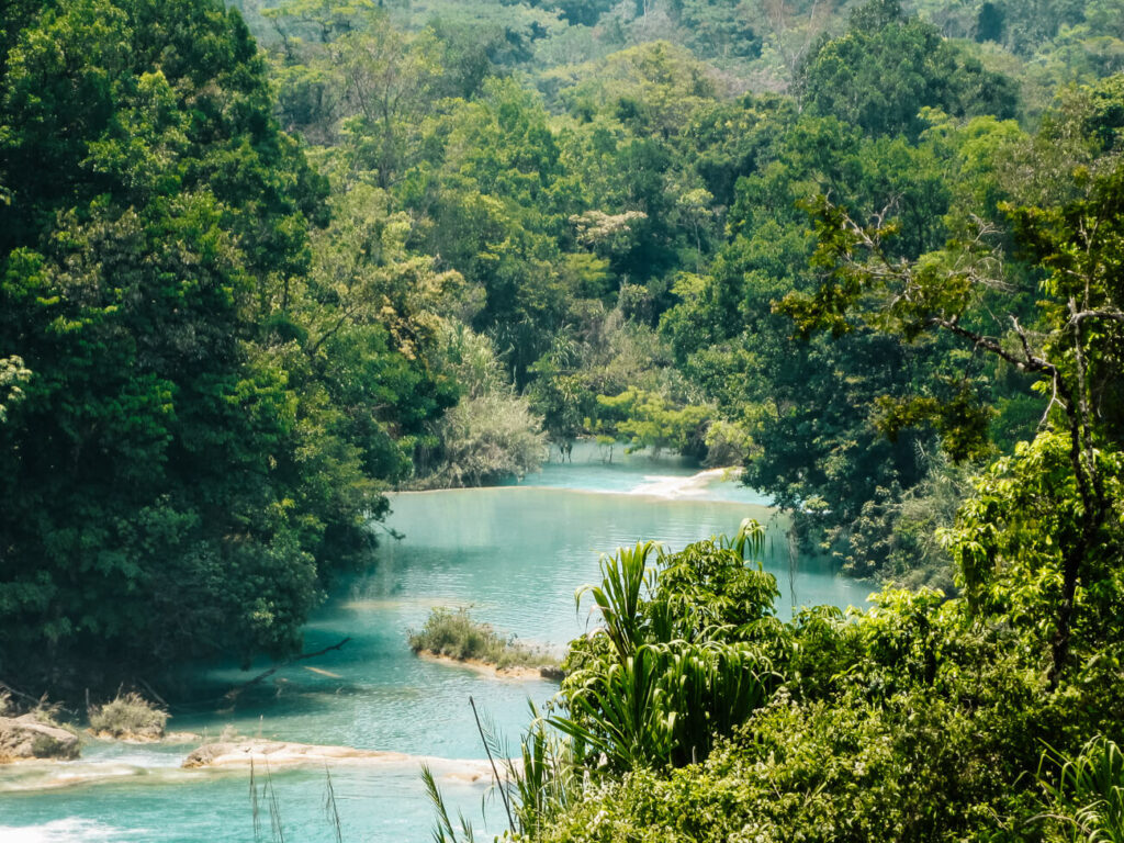 Agua azul in Chiapas Palenque.