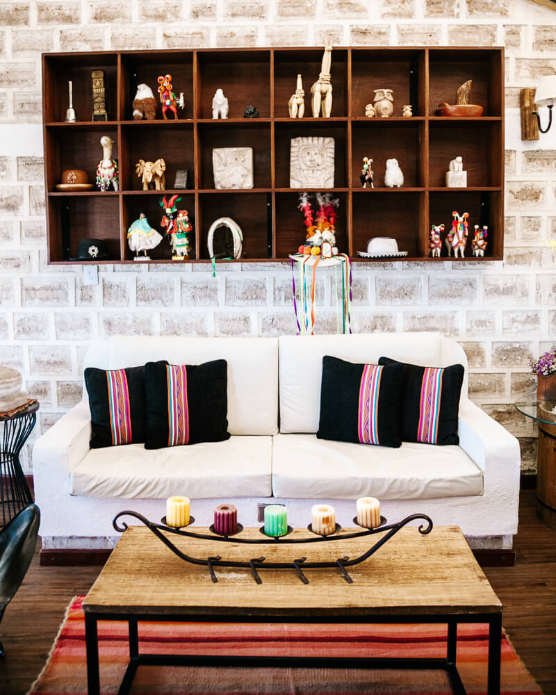 Decorations in salt hotel Luna Salada.