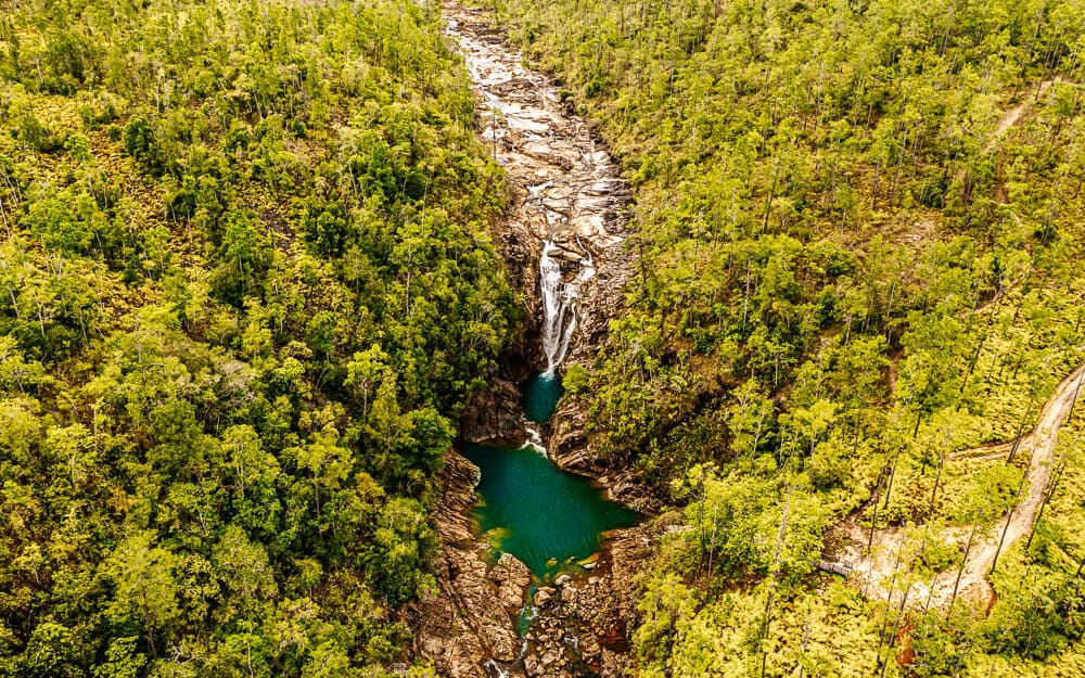 The Thousand Foot Falls is with 1,600 feet high, the highest waterfall in Belize and Central America.