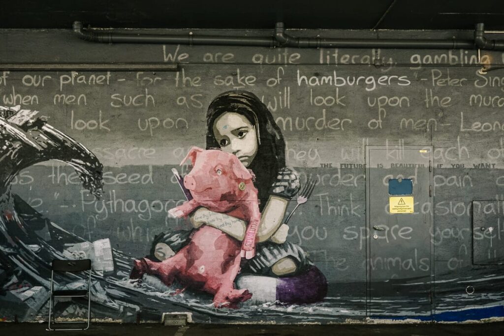 Street art in Scandinavië.