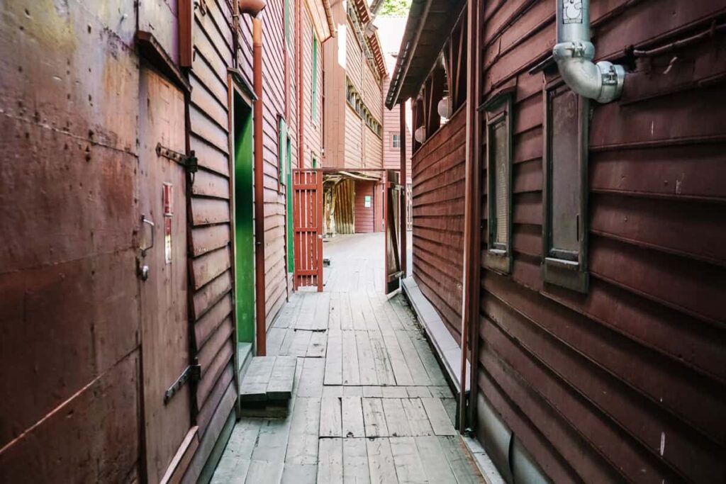 Dat Bergen in Noorwegen vroeger een belangrijke havenstad was, zie je in het oude centrum Bryggen, tevens een van de bezienswaardigheden die op de werelderfgoedlijst van Unesco staat. Je vindt hier de typisch gekleurde handelshuizen, gelegen aan de baai van Vågen in de stad. 