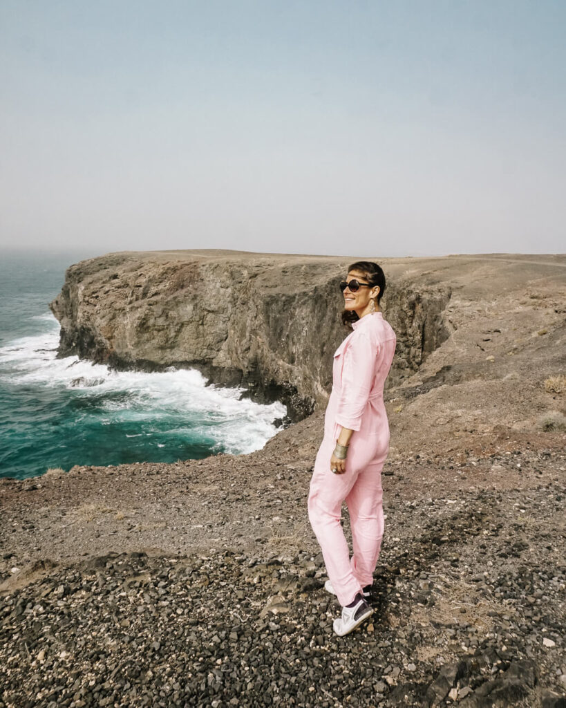 Deborah bij Punta del Papagayo.