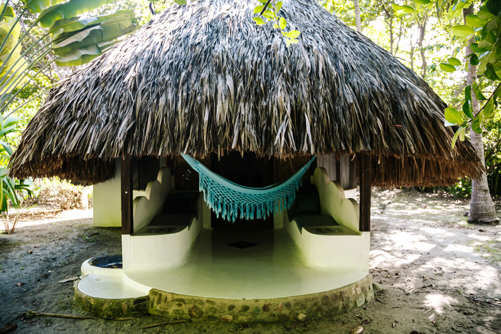 Bungalow bij Playa Koralia.