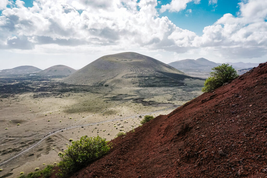 Uitzicht op Timanfaya Nationaal Park op Lanzarote.
