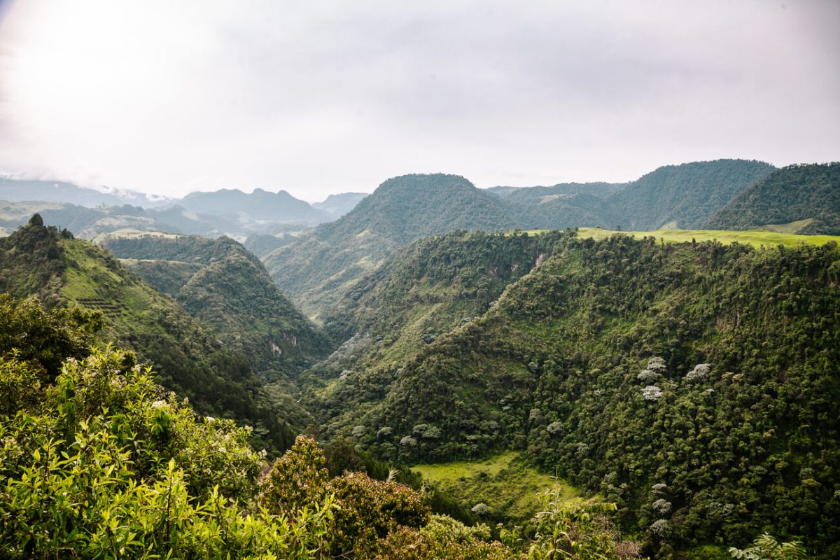 Uitzicht vanaf El Nido del Condor.