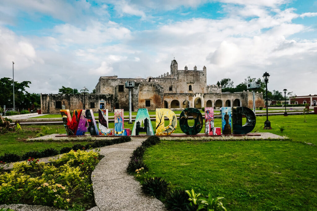 Valladolid bord in Mexico bij Convento San Bernardino di Siena