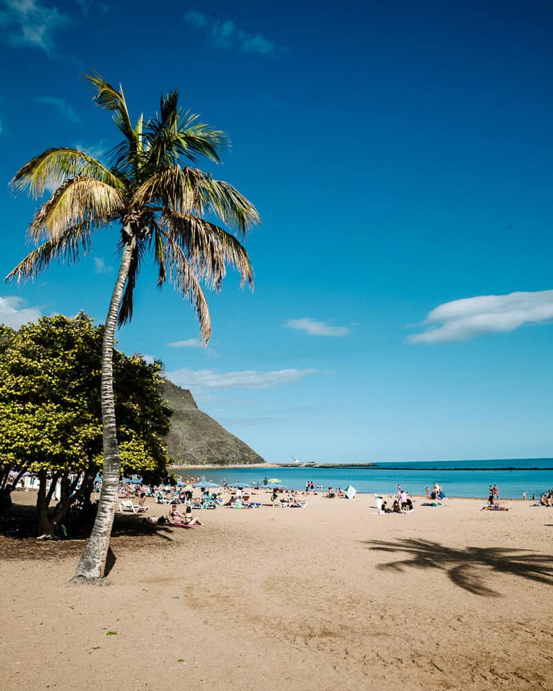 One of the most beautiful and largest beaches in Tererife is Playa de las Teresitas. 